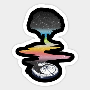 Queer Tree LGBT Gay Pride Flag Sticker